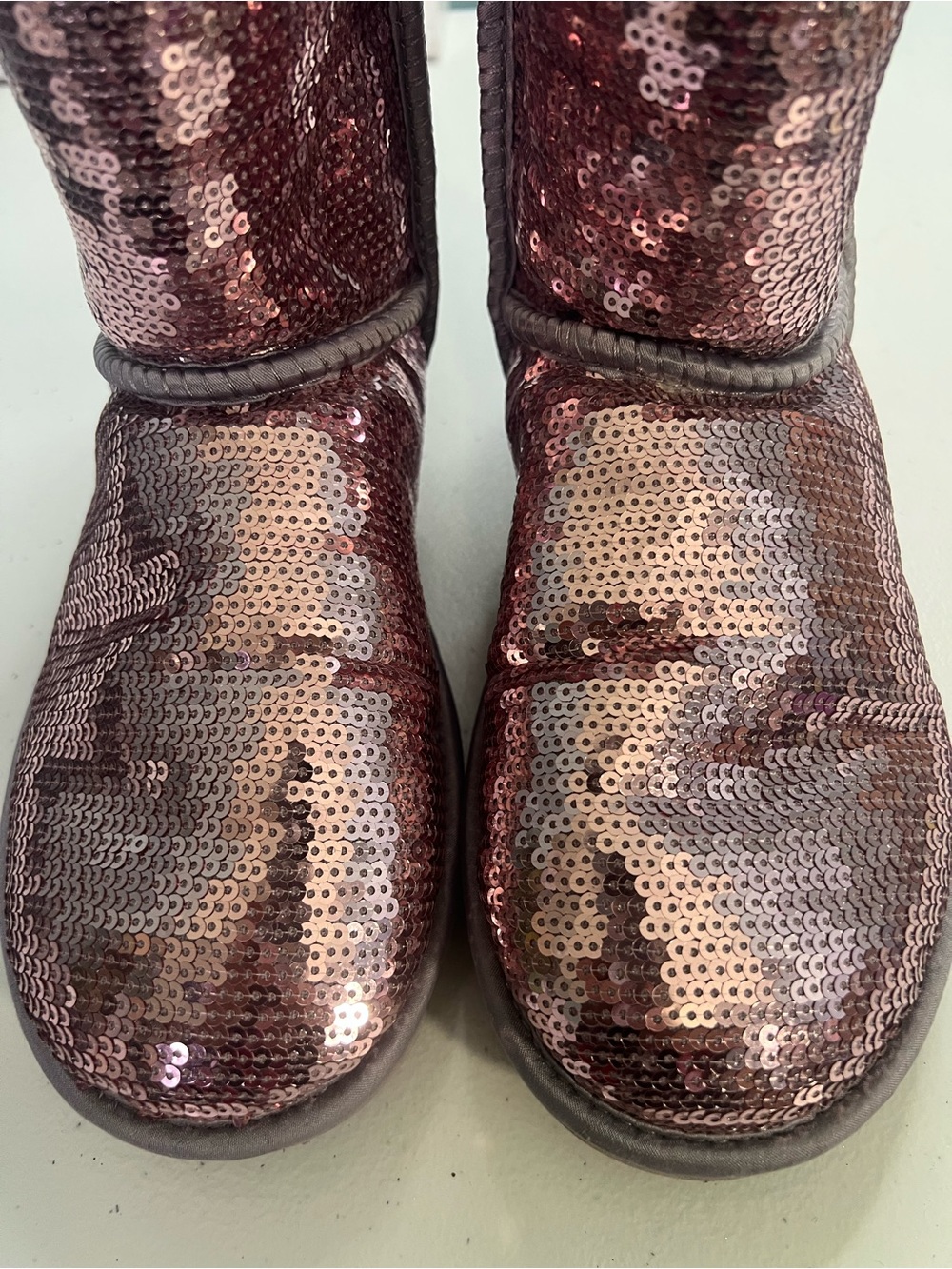 UGG Sequin Cozy Mid-Calf Winter Boots - Rose Metallic - Picture 13 of 17